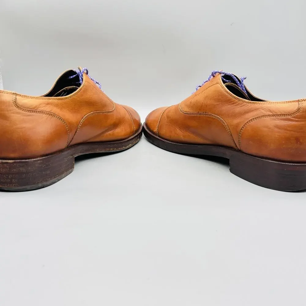 Cole Haan Shoes Mens 10.5 Brown Leather Grand OS Cap Toe Oxford Dress Classic